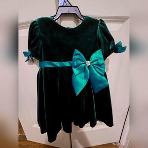 Rare Editions baby girl velvet dress